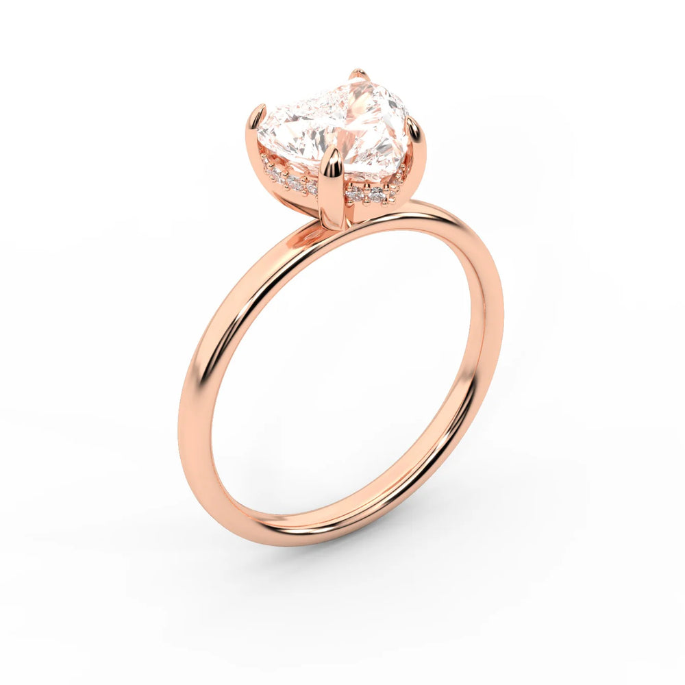 Charlotte Charm Solitaire Round Diamond Engagement Ring