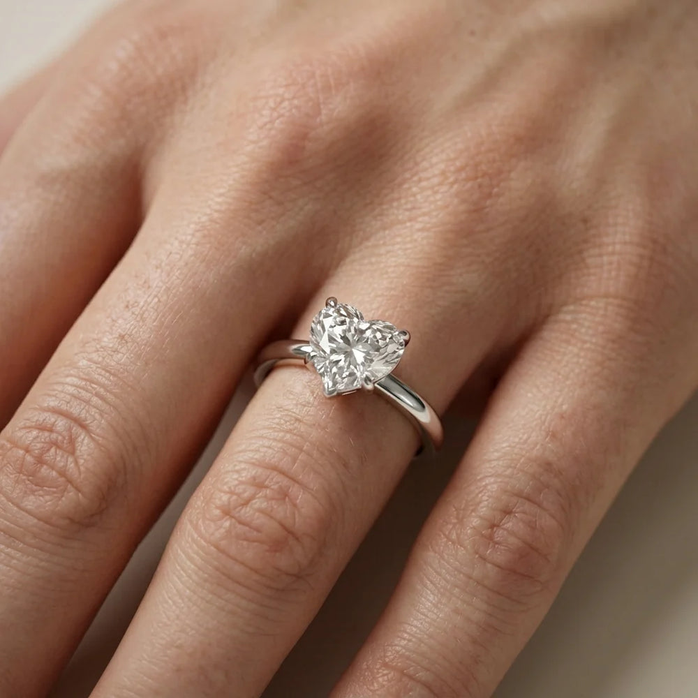 Charlotte Charm Solitaire Round Diamond Engagement Ring