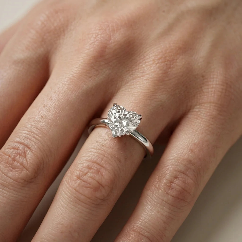 Charlotte Charm Solitaire Round Diamond Engagement Ring