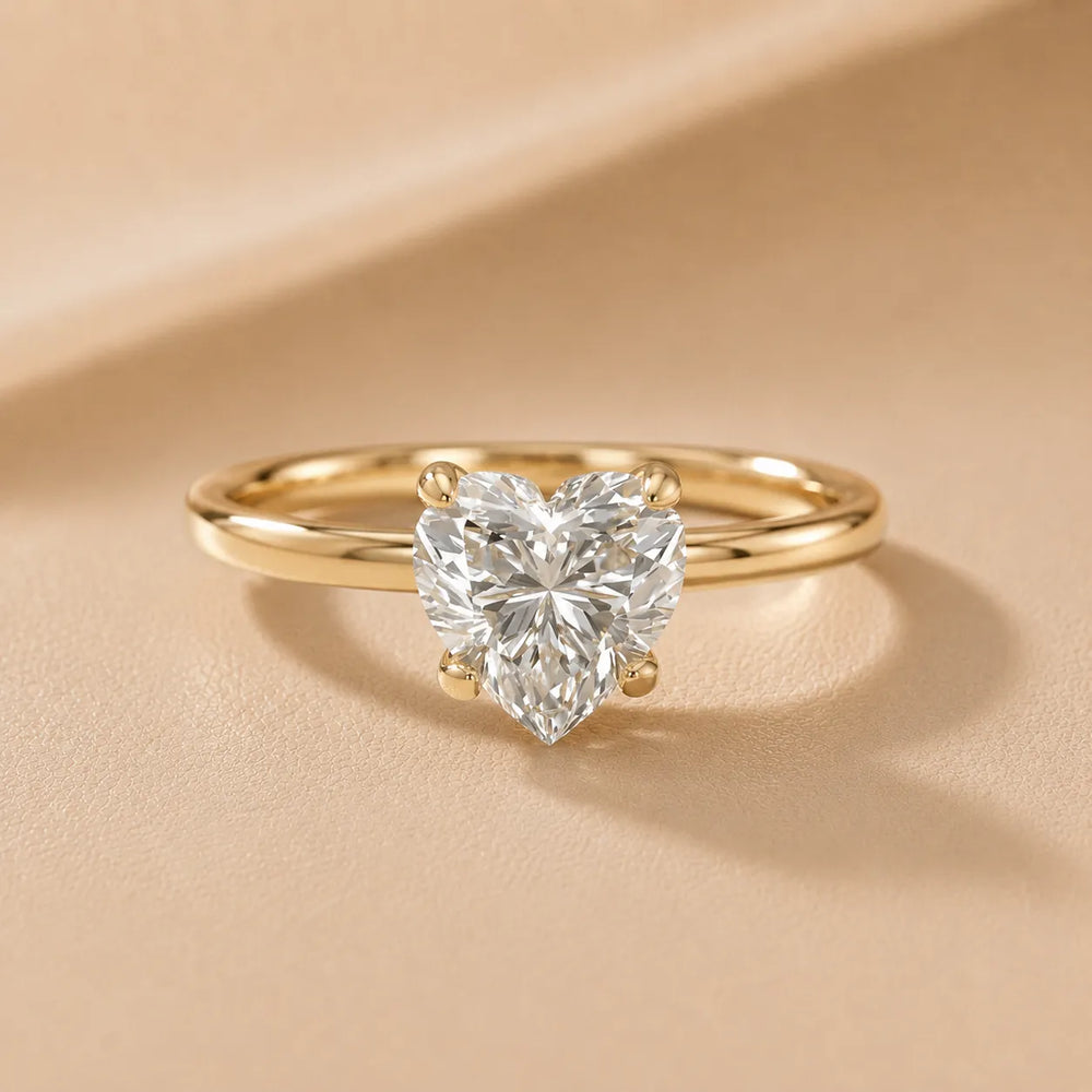 Charlotte Charm Solitaire Round Diamond Engagement Ring