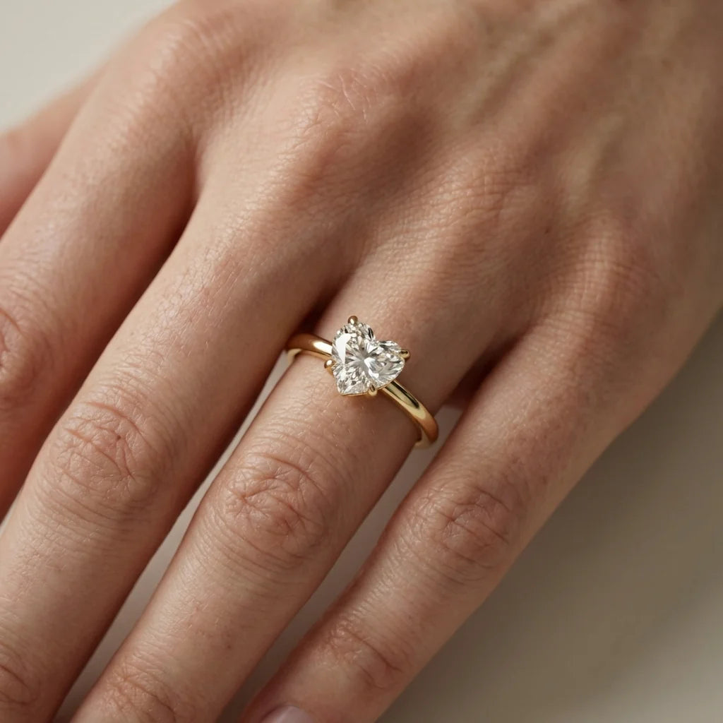 Charlotte Charm Solitaire Round Diamond Engagement Ring