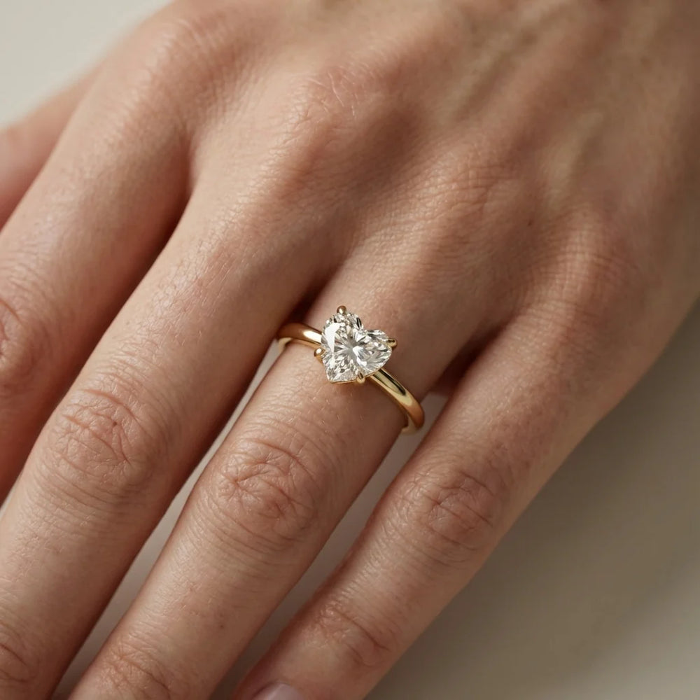Charlotte Charm Solitaire Round Diamond Engagement Ring