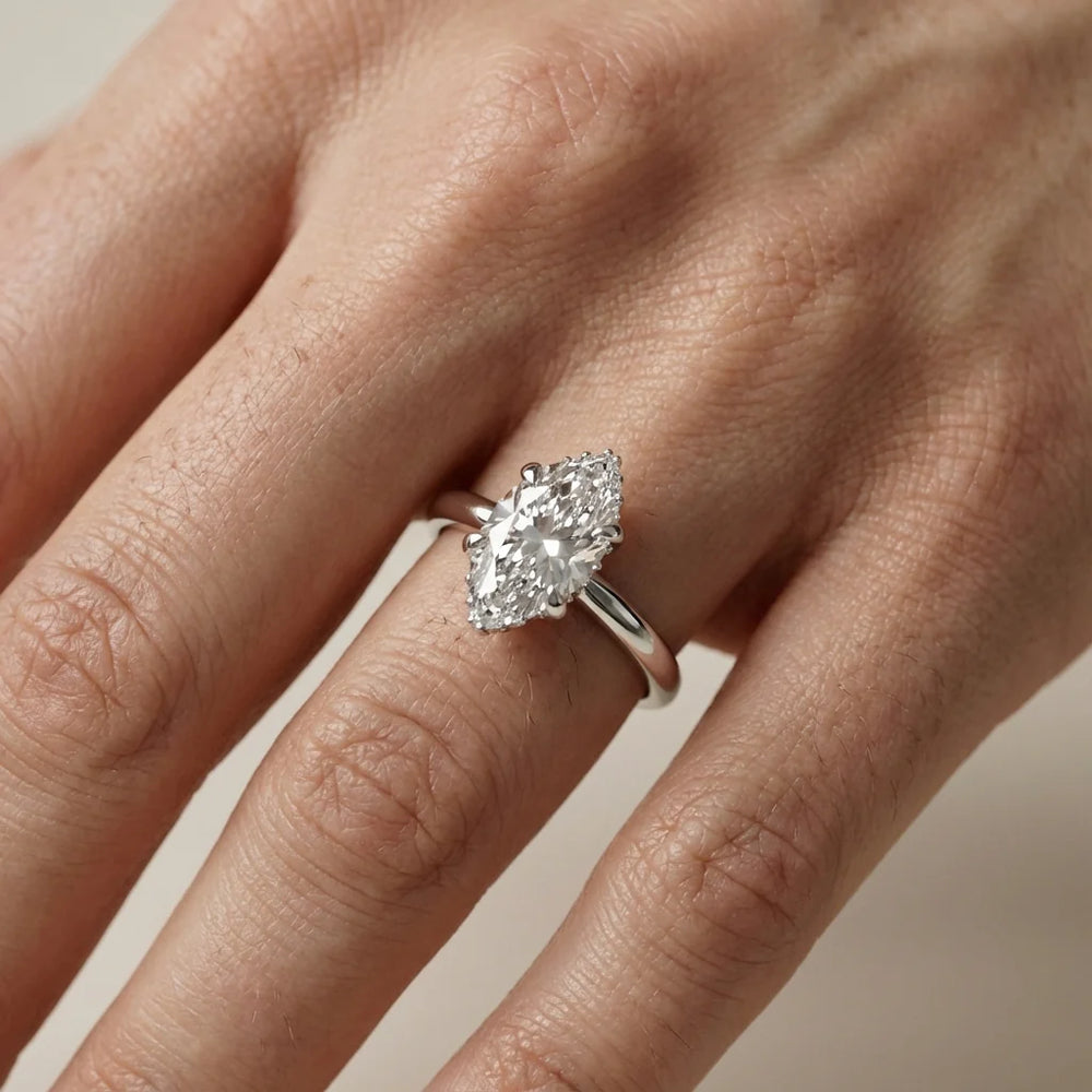 Charlotte Charm Solitaire Round Diamond Engagement Ring