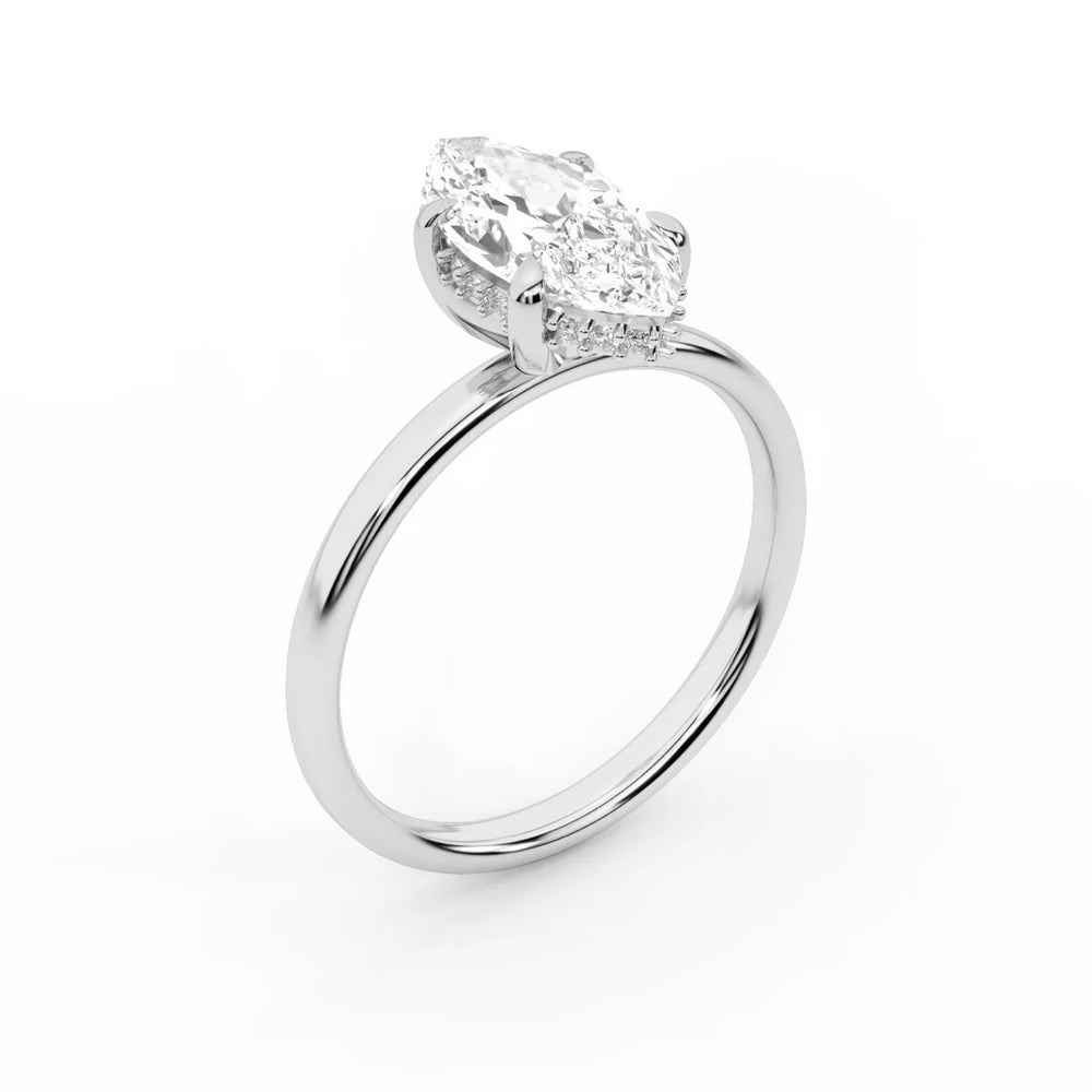 Charlotte Charm Solitaire Round Diamond Engagement Ring