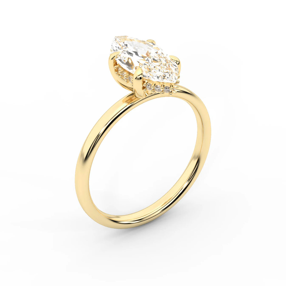 Charlotte Charm Solitaire Round Diamond Engagement Ring