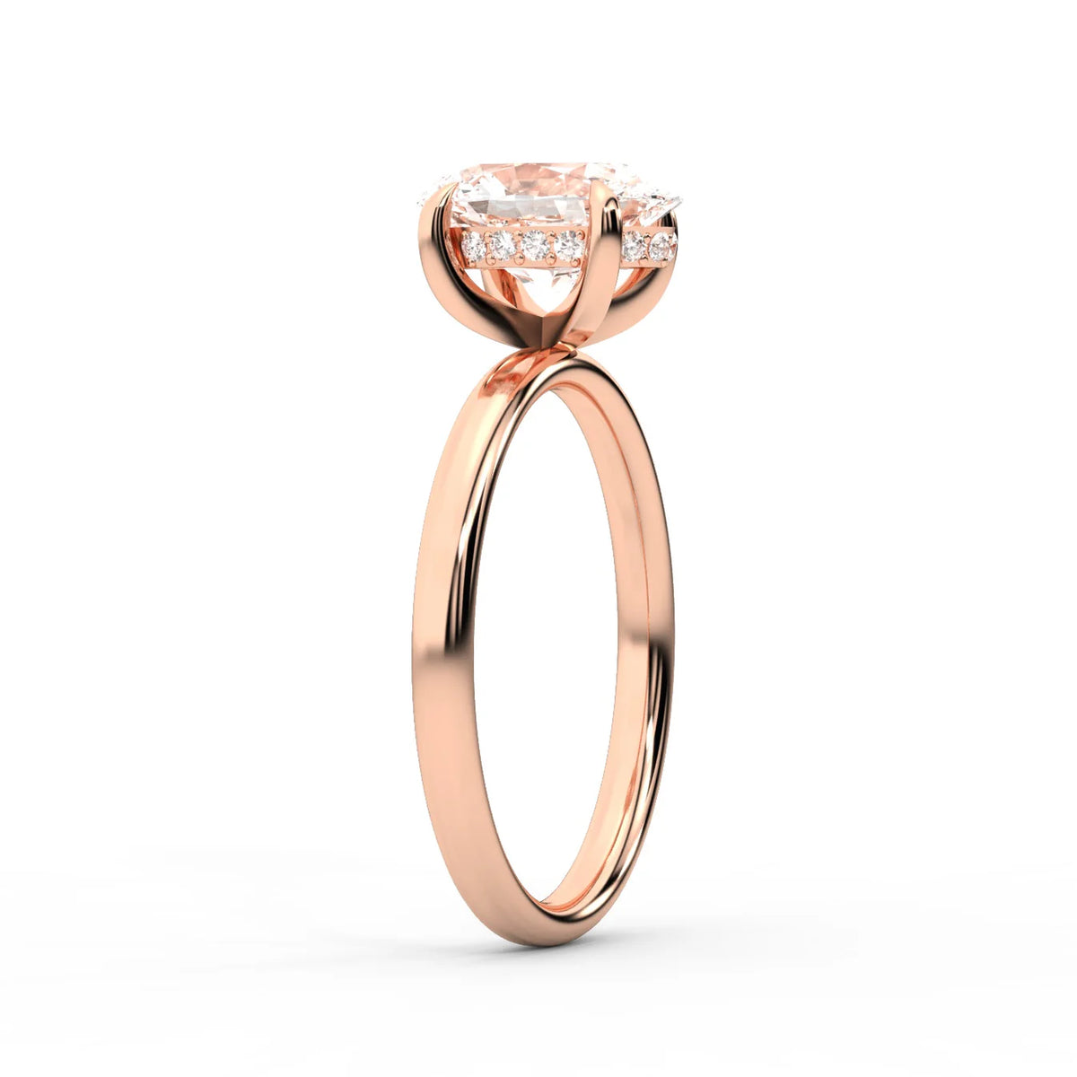 Charlotte Charm Solitaire Round Diamond Engagement Ring