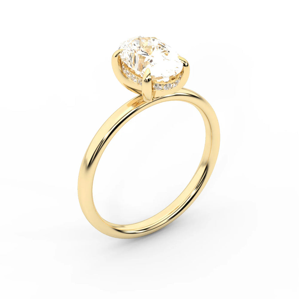 Charlotte Charm Solitaire Round Diamond Engagement Ring