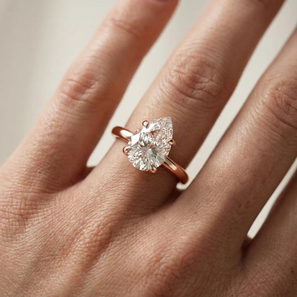 Charlotte Charm Solitaire Round Diamond Engagement Ring