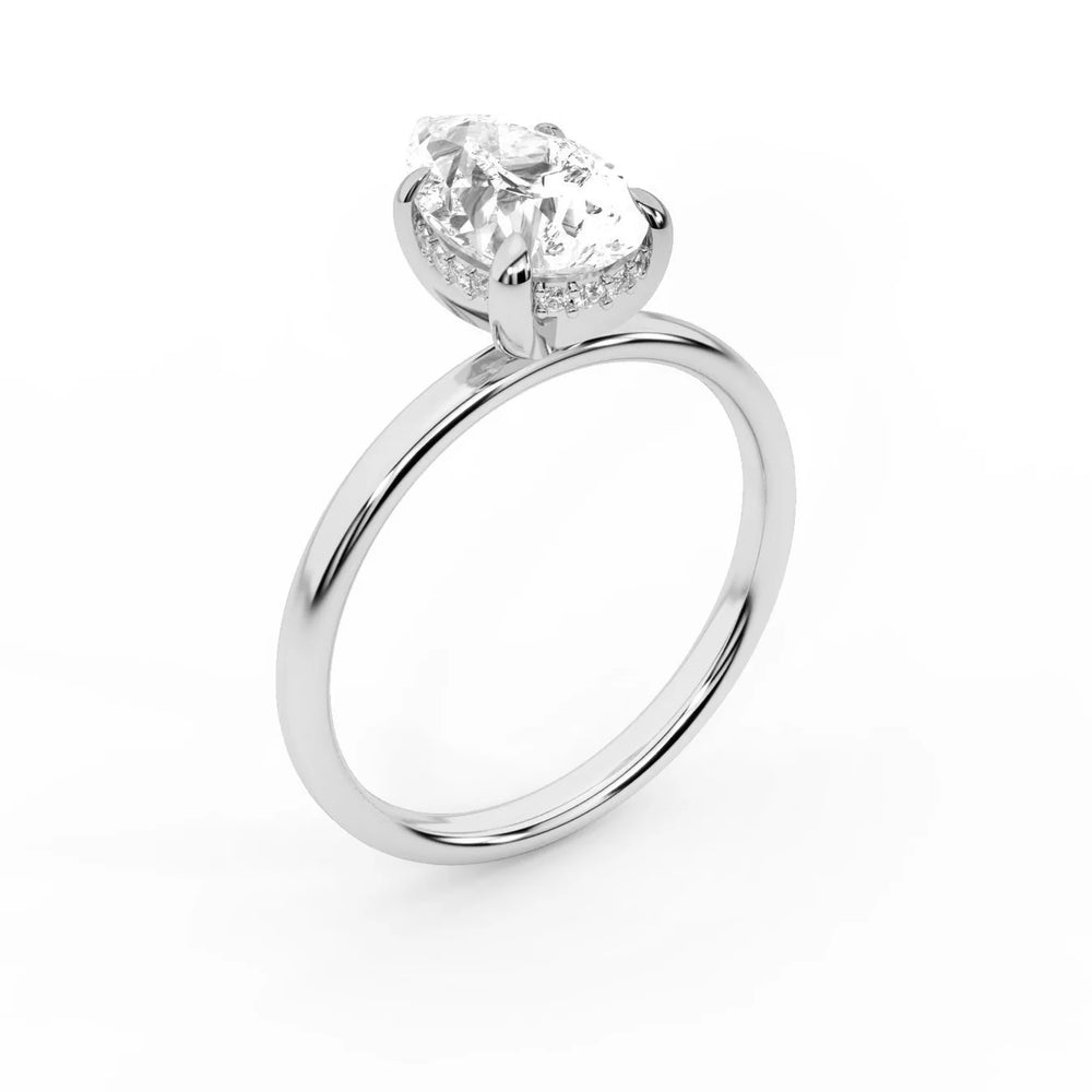 Charlotte Charm Solitaire Round Diamond Engagement Ring