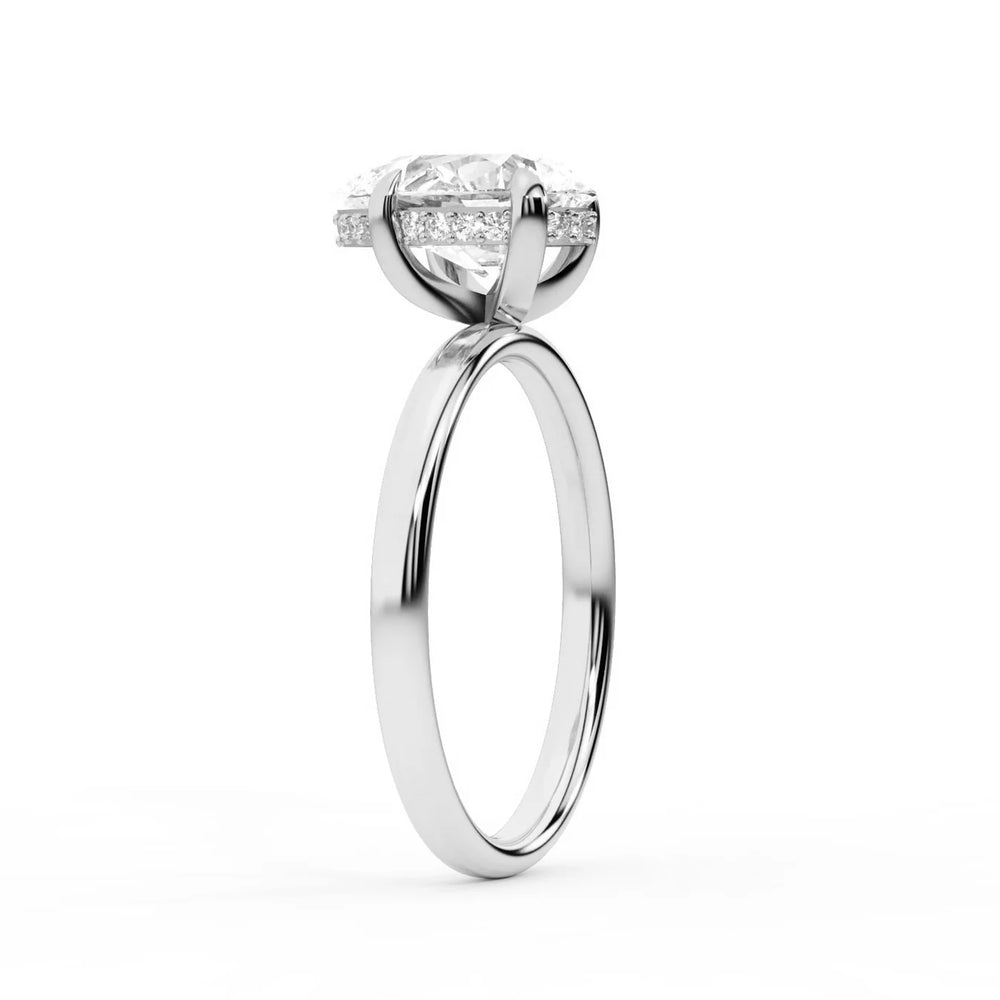 Charlotte Charm Solitaire Round Diamond Engagement Ring