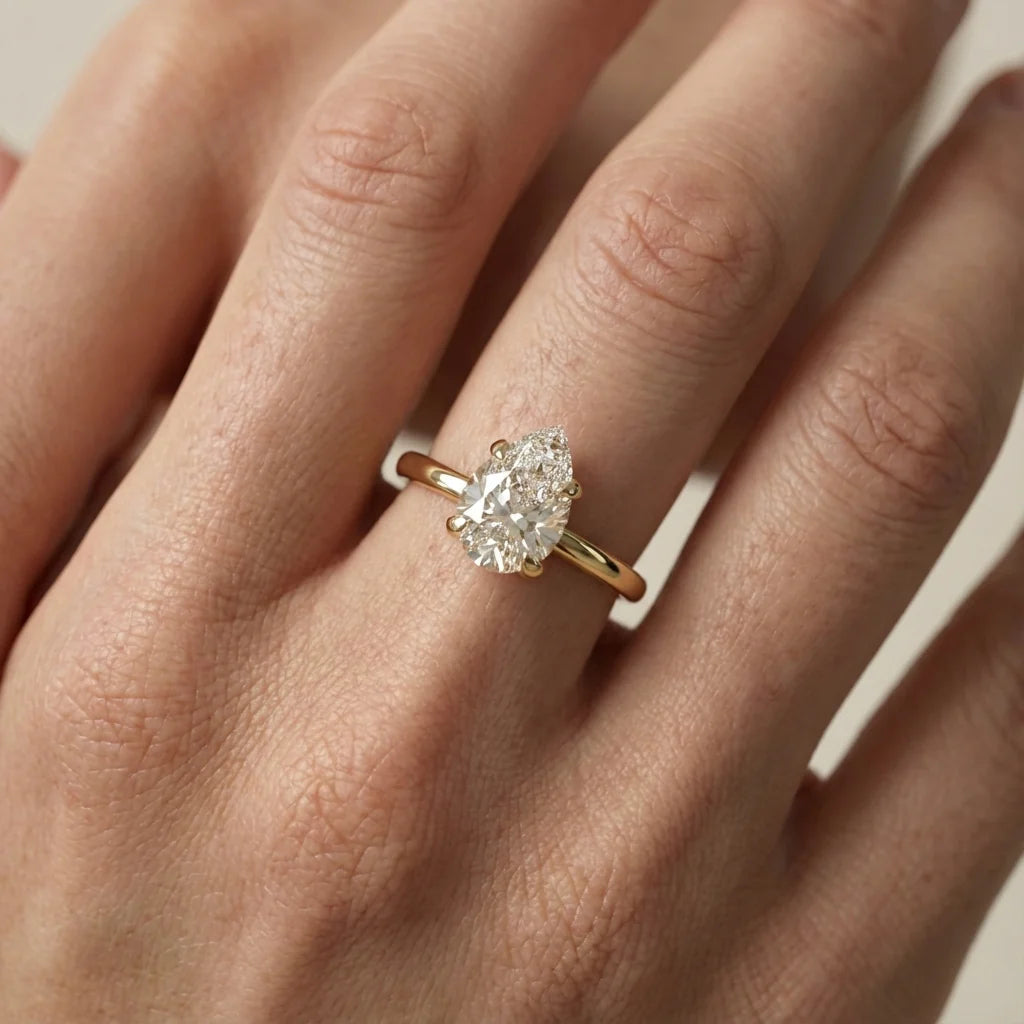 Charlotte Charm Solitaire Round Diamond Engagement Ring