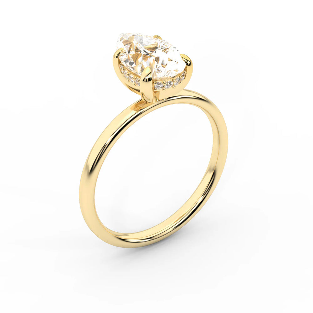 Charlotte Charm Solitaire Round Diamond Engagement Ring