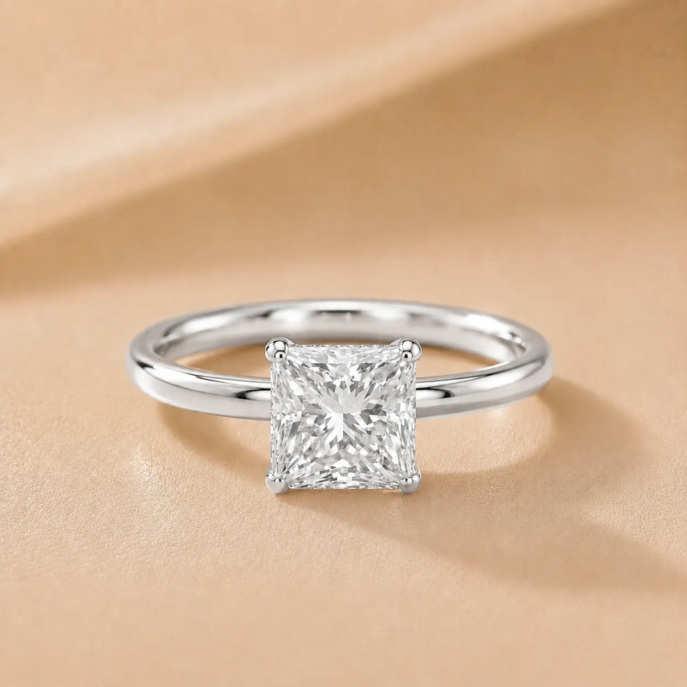 Charlotte Charm Solitaire Round Diamond Engagement Ring