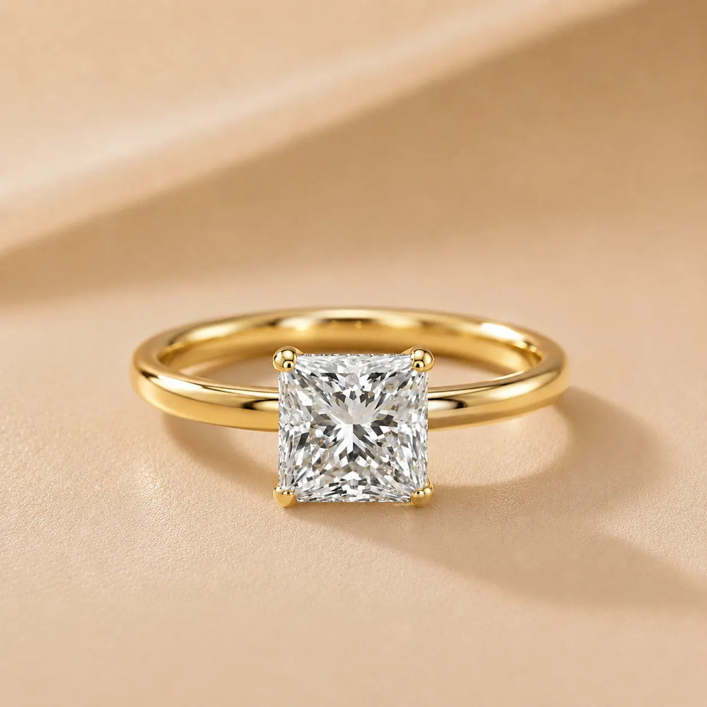 Charlotte Charm Solitaire Round Diamond Engagement Ring