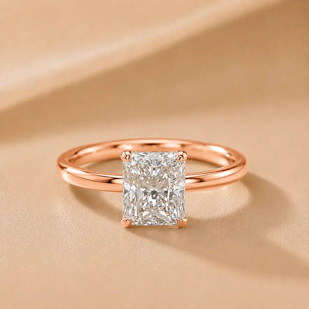 Charlotte Charm Solitaire Round Diamond Engagement Ring