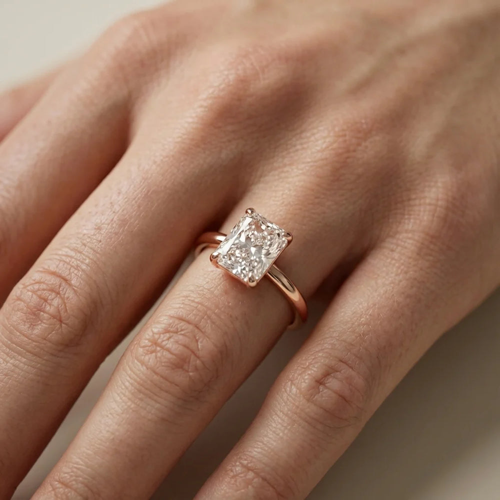 Charlotte Charm Solitaire Round Diamond Engagement Ring