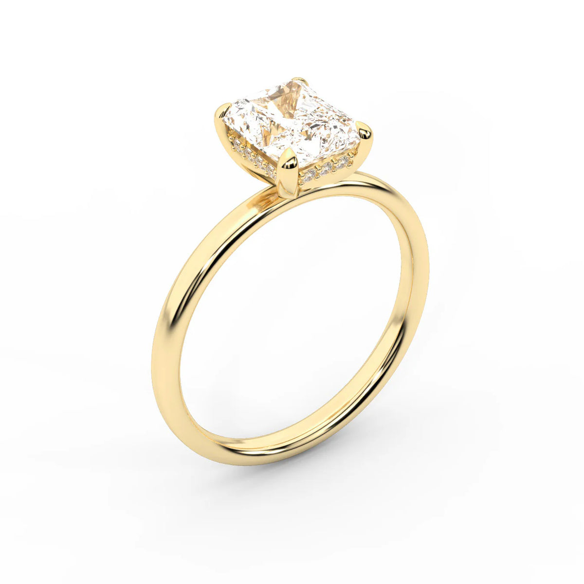 Charlotte Charm Solitaire Round Diamond Engagement Ring