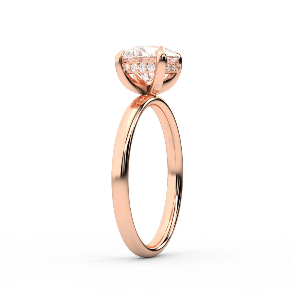 Charlotte Charm Solitaire Round Diamond Engagement Ring