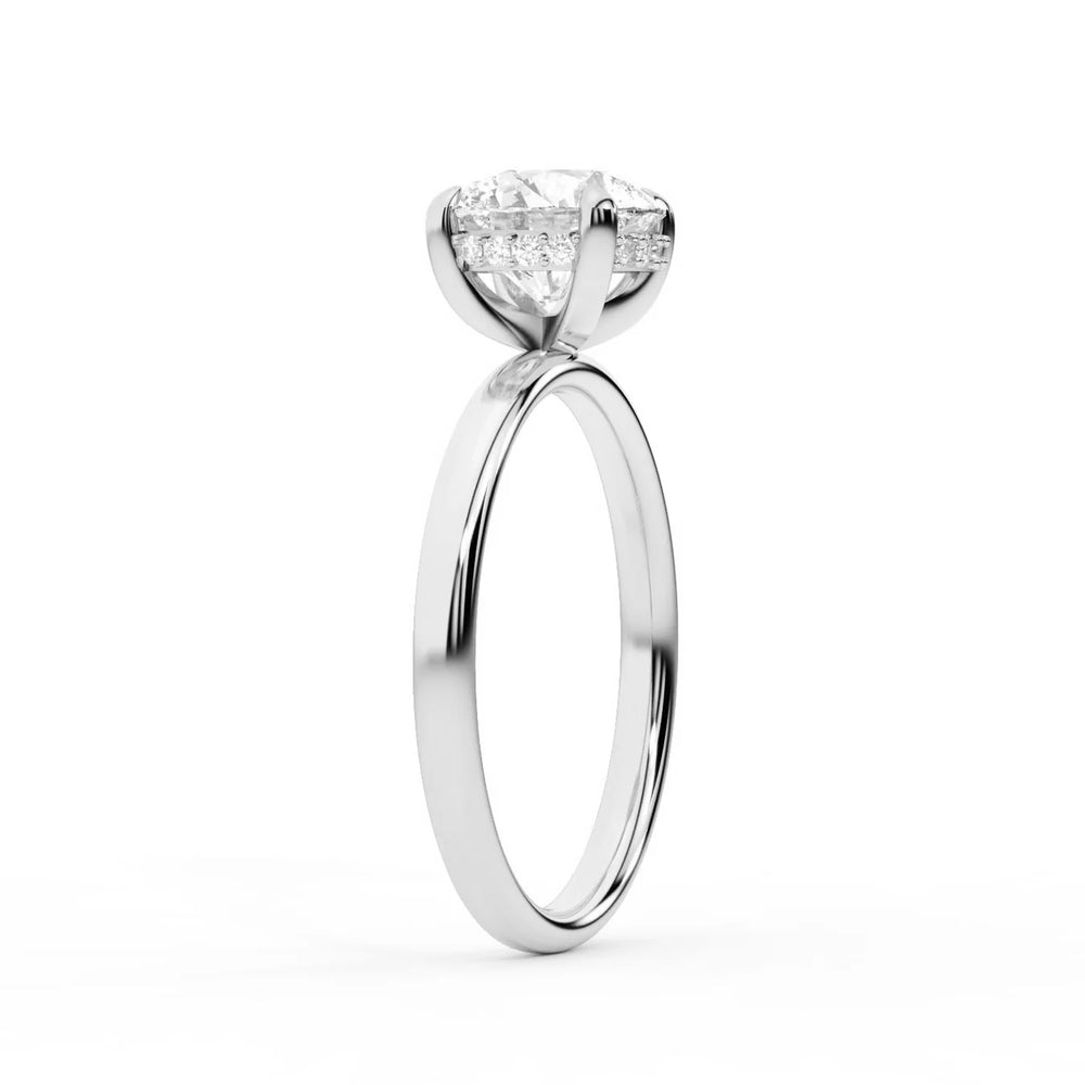 Charlotte Charm Solitaire Round Diamond Engagement Ring