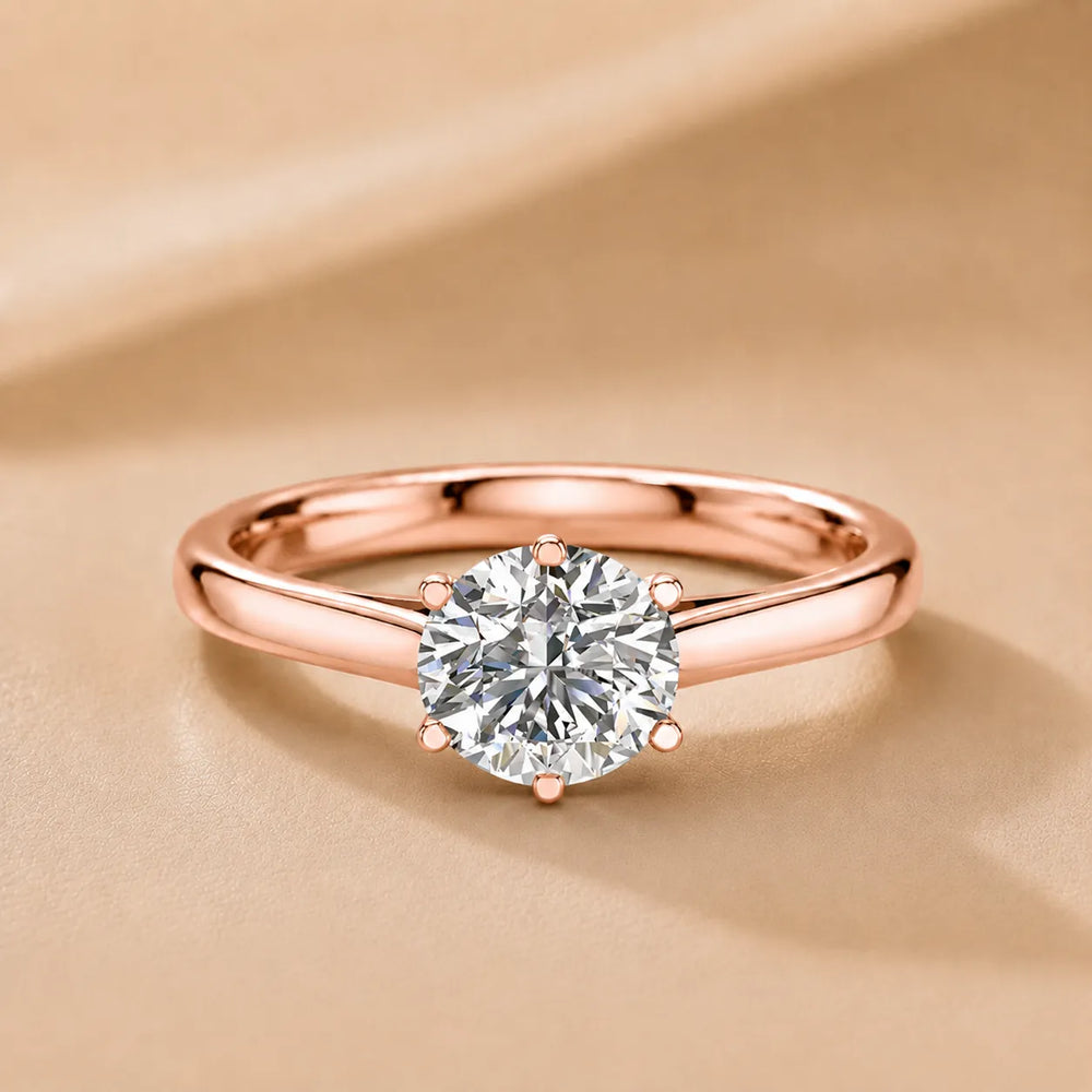 Classic Six-Prong Solitaire Ring