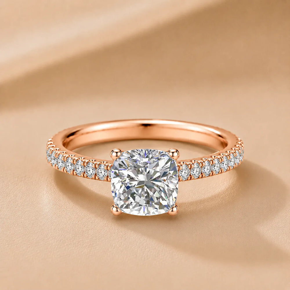 Classic Pavé Accent Engagement Ring