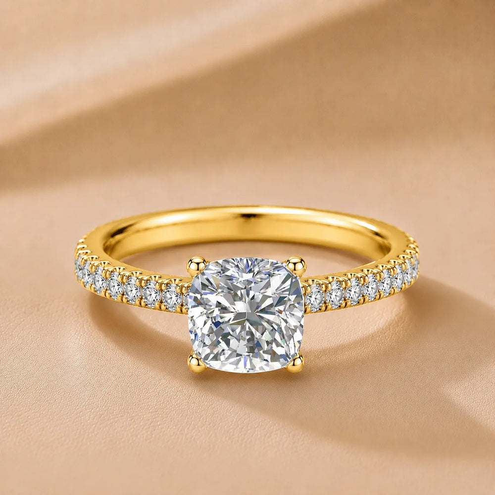 Classic Pavé Accent Engagement Ring