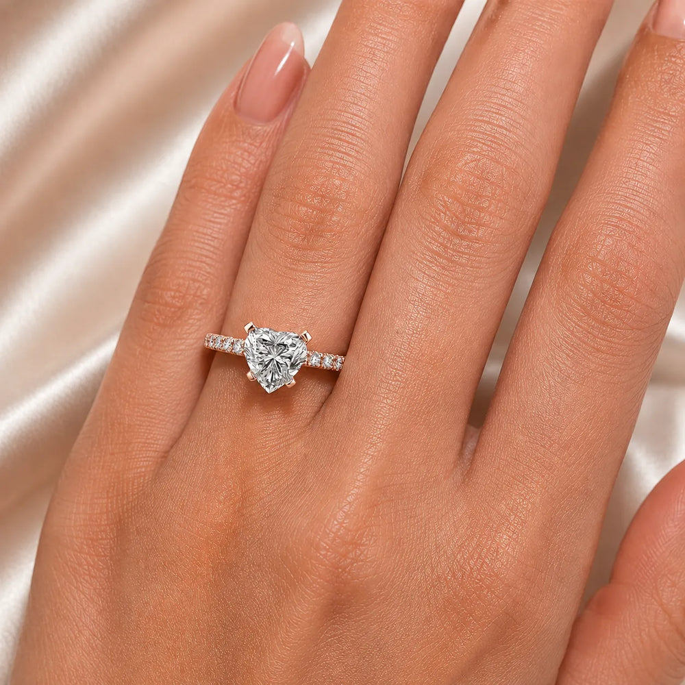 Classic Pavé Accent Engagement Ring