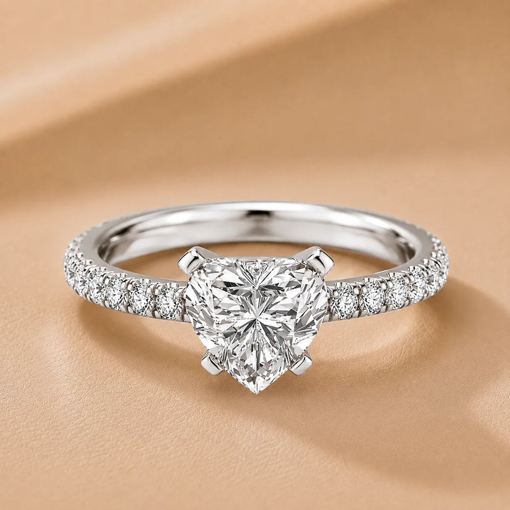Classic Pavé Accent Engagement Ring