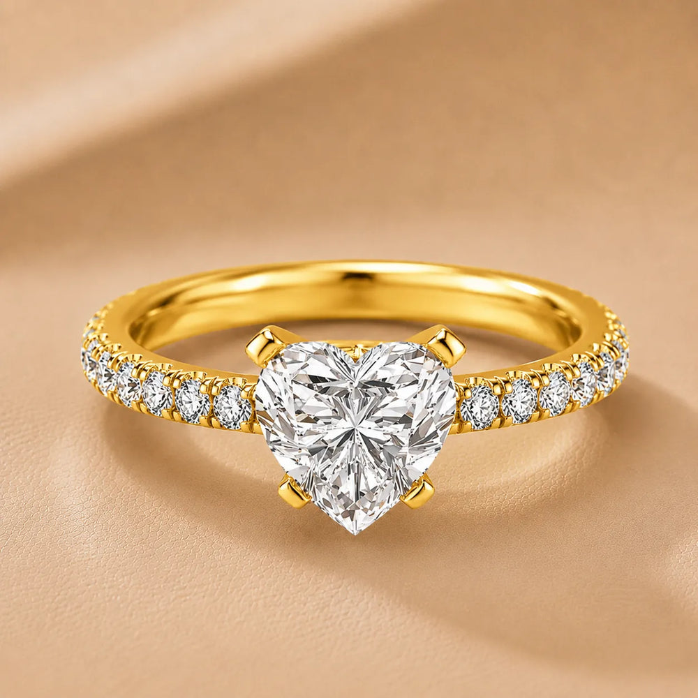 Classic Pavé Accent Engagement Ring
