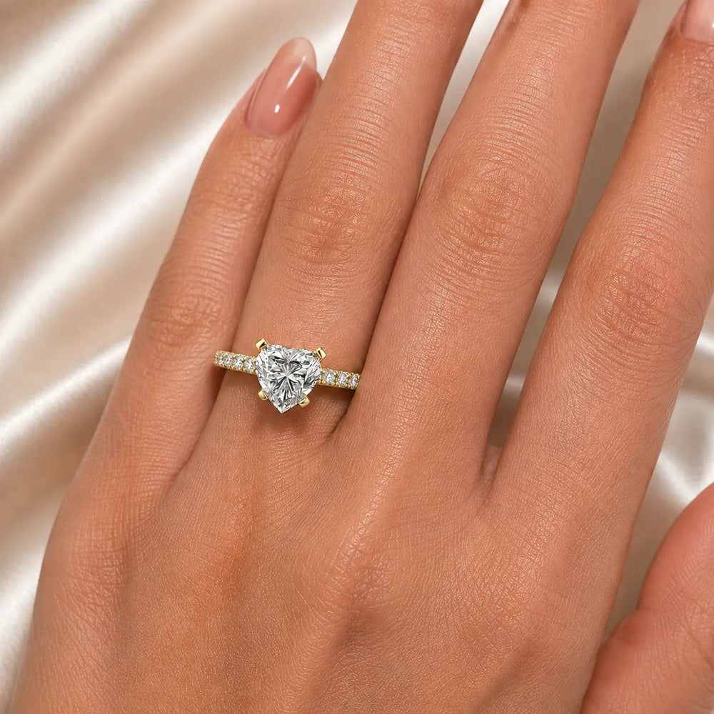 Classic Pavé Accent Engagement Ring