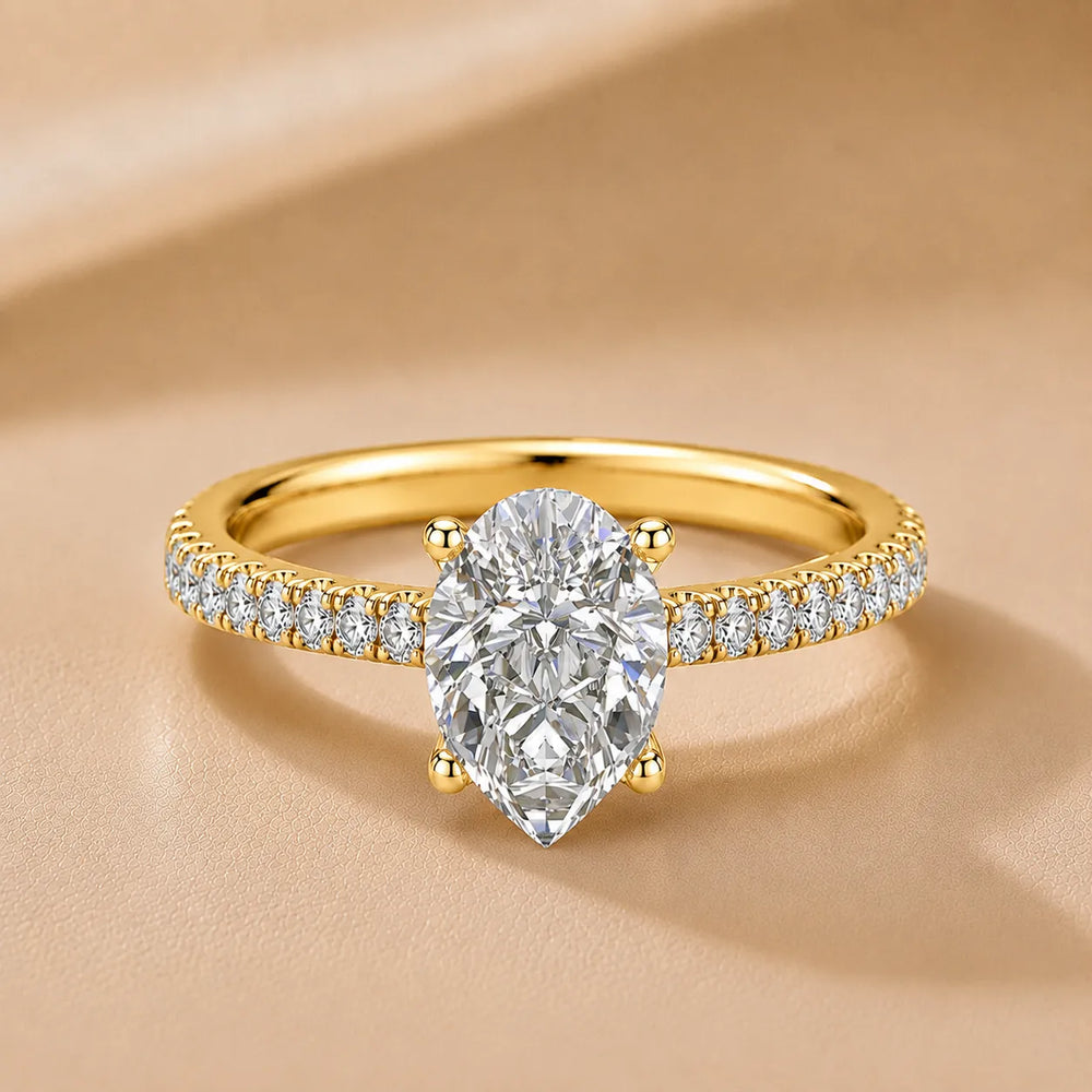 Classic Pavé Accent Engagement Ring
