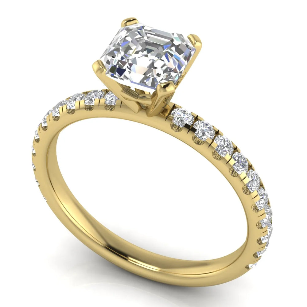 Classic Pavé Accent Engagement Ring