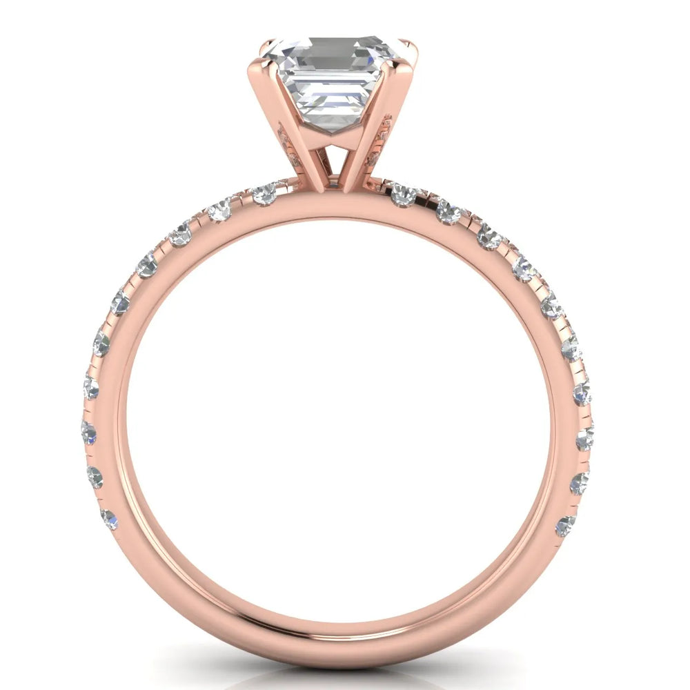 Classic Pavé Accent Engagement Ring
