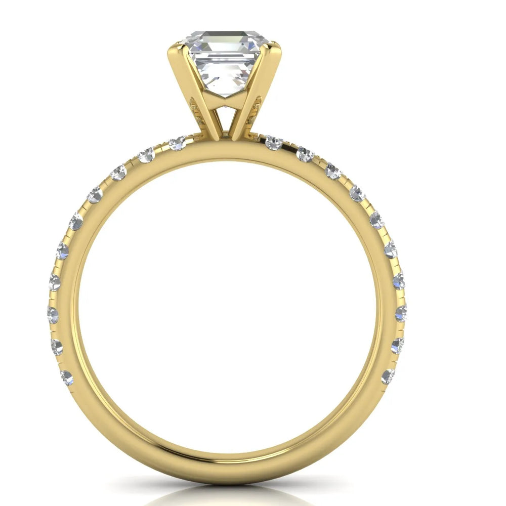 Classic Pavé Accent Engagement Ring