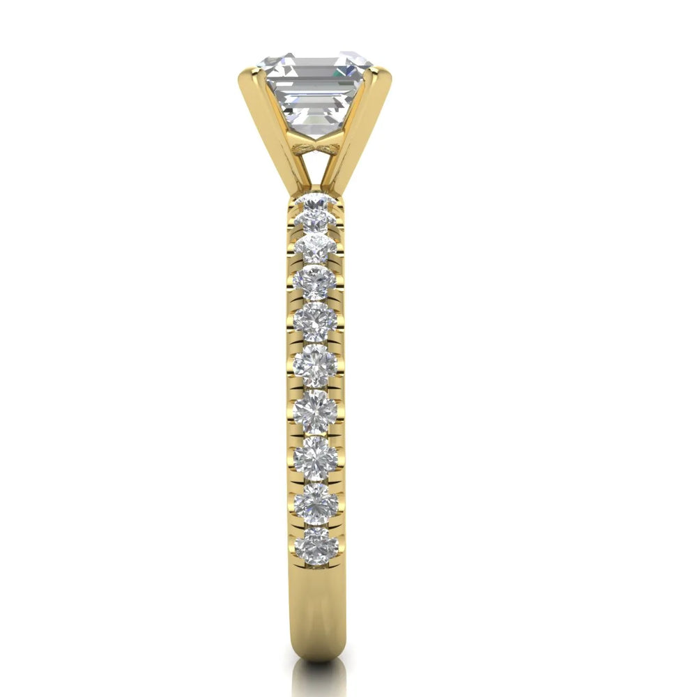 Classic Pavé Accent Engagement Ring