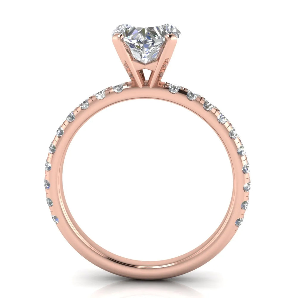 Classic Pavé Accent Engagement Ring