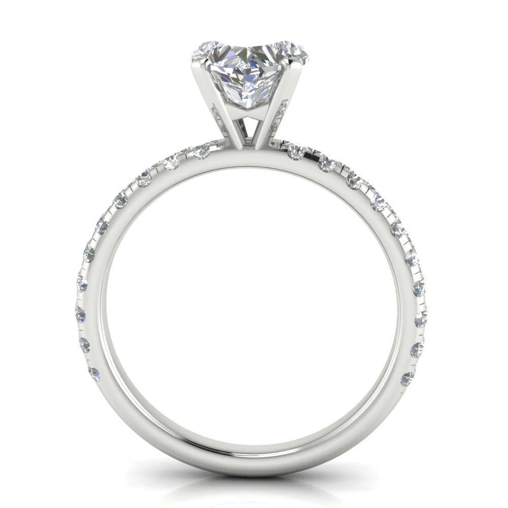 Classic Pavé Accent Engagement Ring