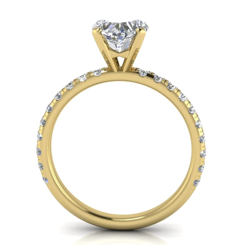 Classic Pavé Accent Engagement Ring