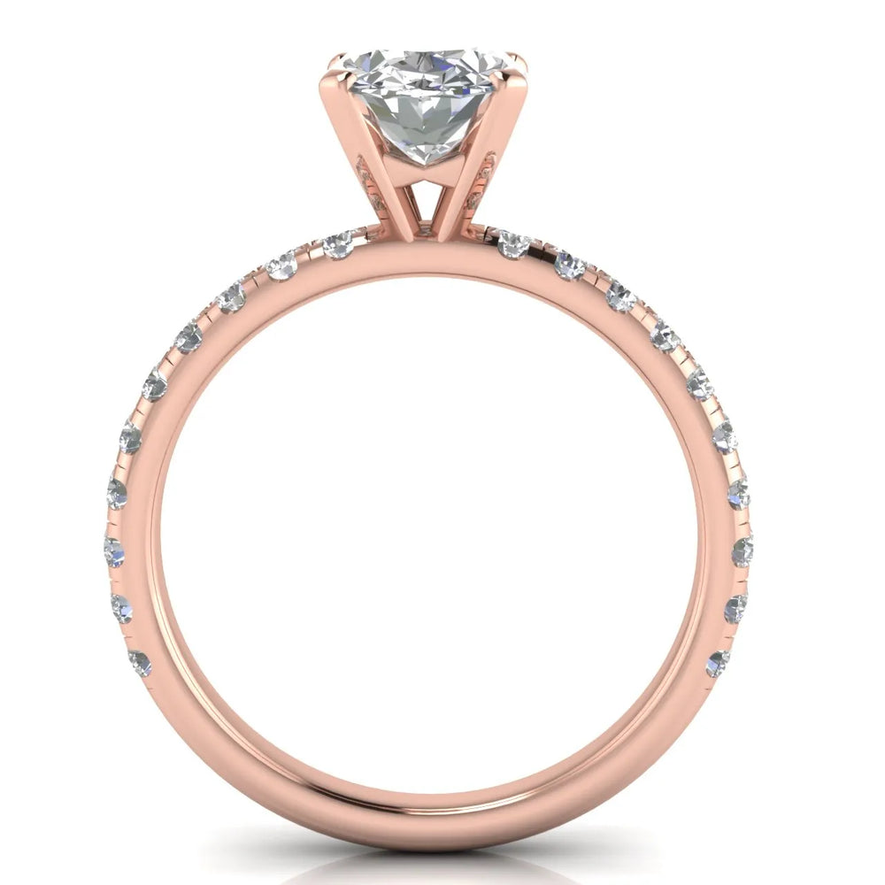 Classic Pavé Accent Engagement Ring