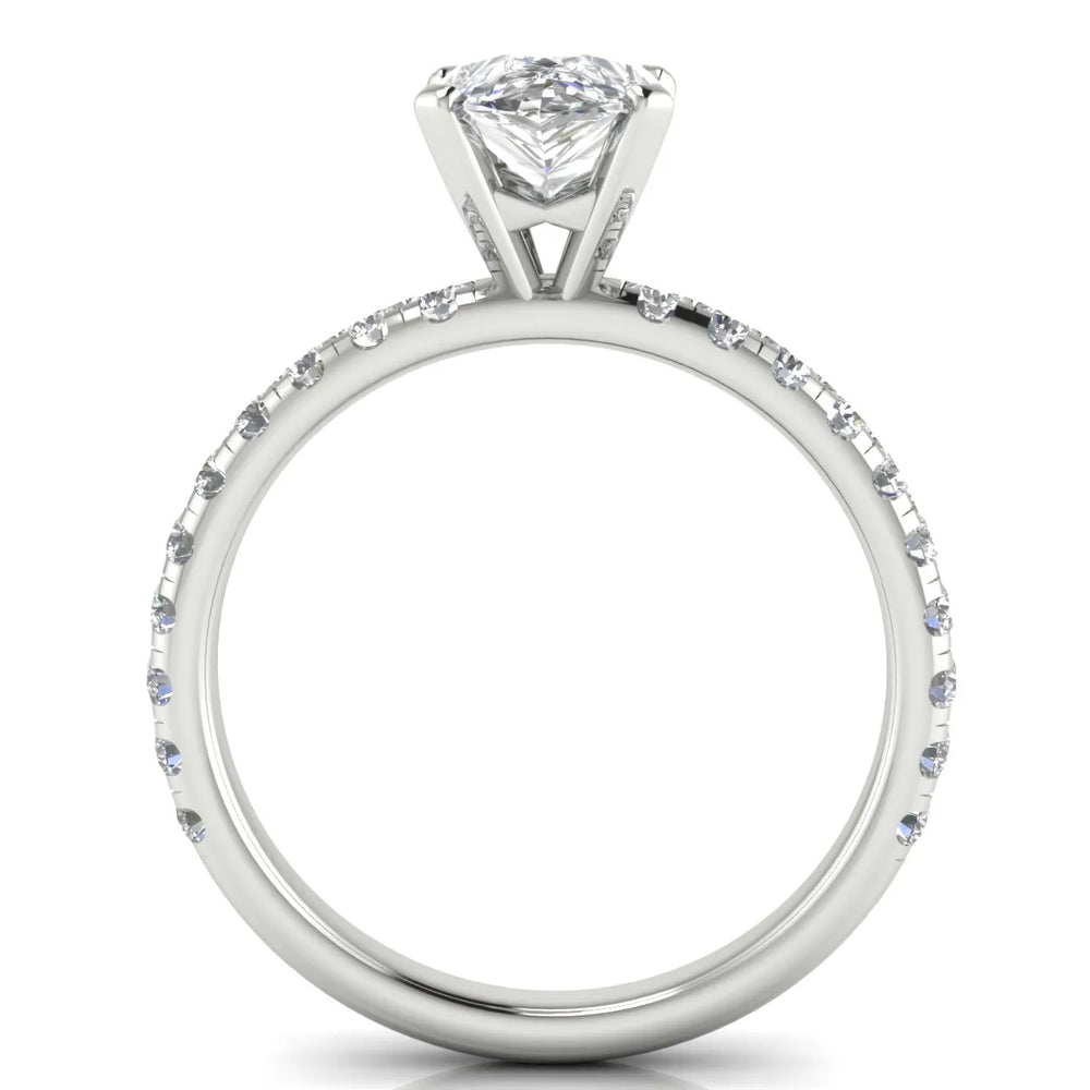 Classic Pavé Accent Engagement Ring