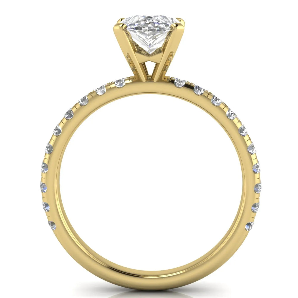 Classic Pavé Accent Engagement Ring
