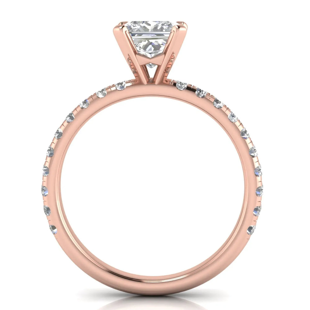 Classic Pavé Accent Engagement Ring