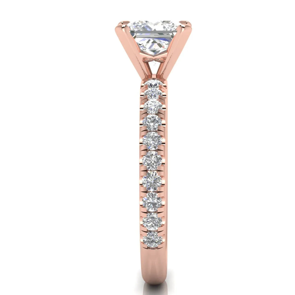 Classic Pavé Accent Engagement Ring