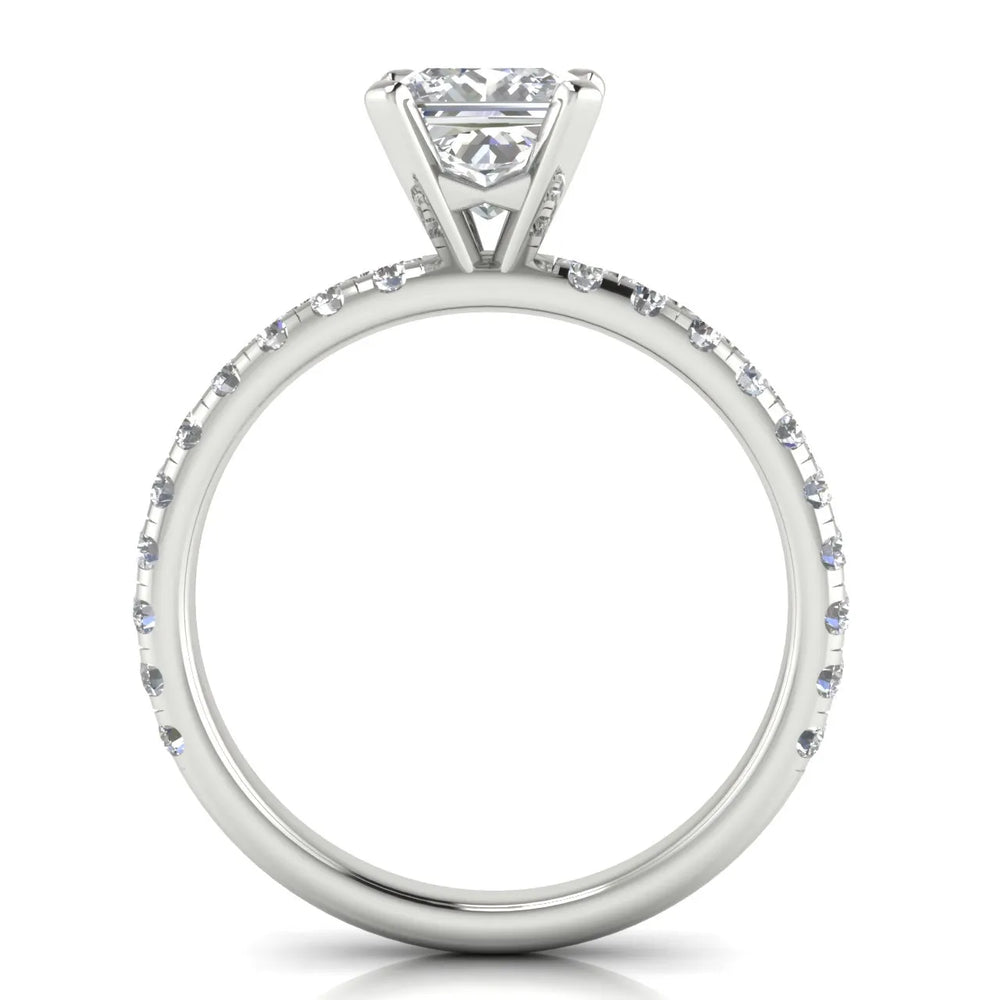 Classic Pavé Accent Engagement Ring