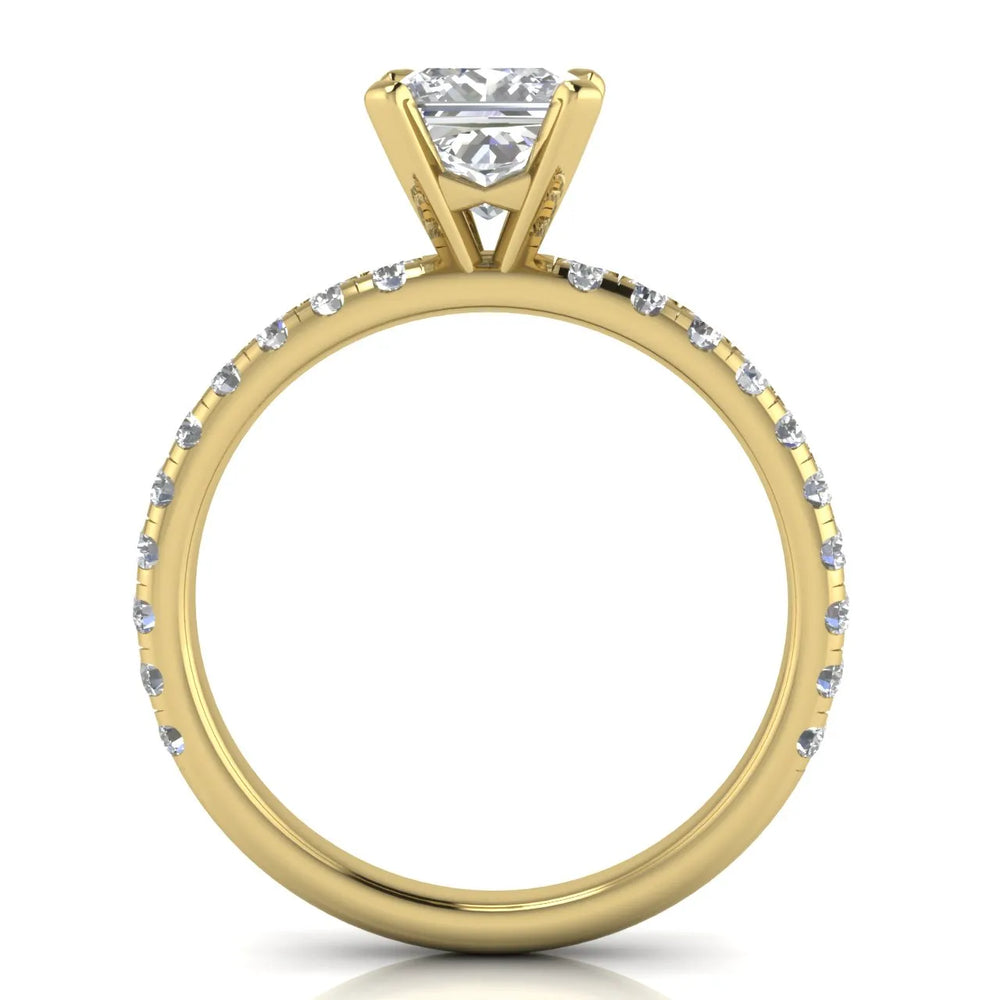 Classic Pavé Accent Engagement Ring