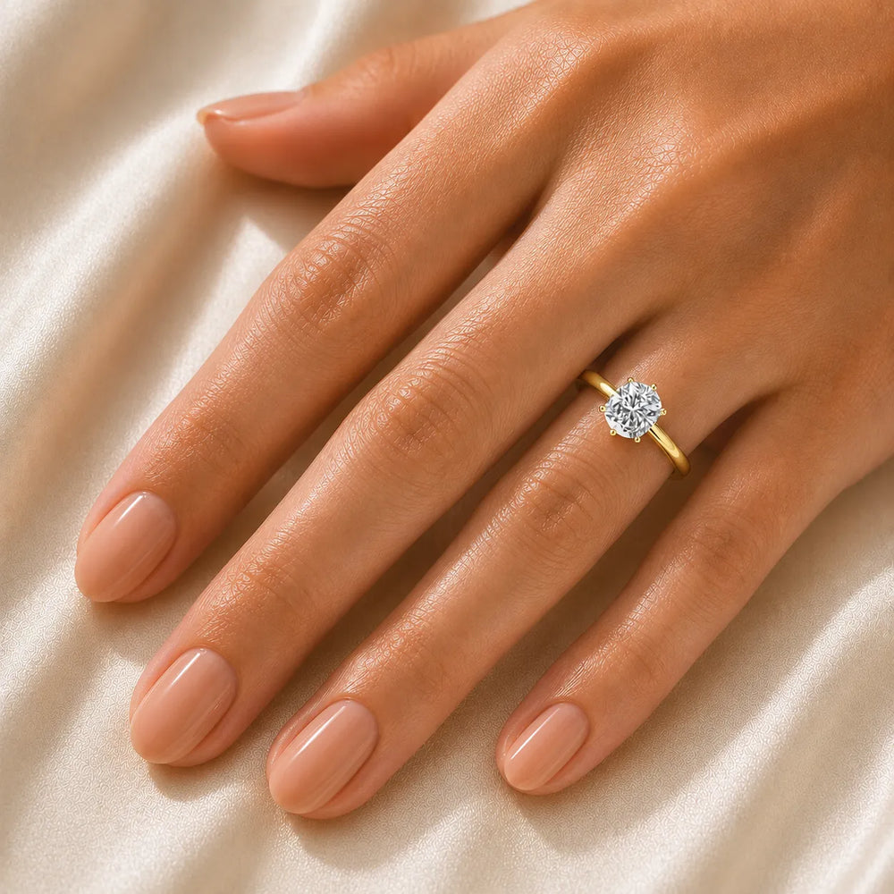 Classic Six-Prong Solitaire Ring