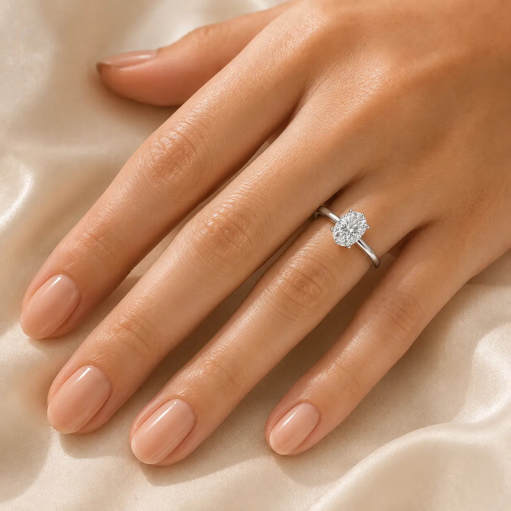 Classic Six-Prong Solitaire Ring