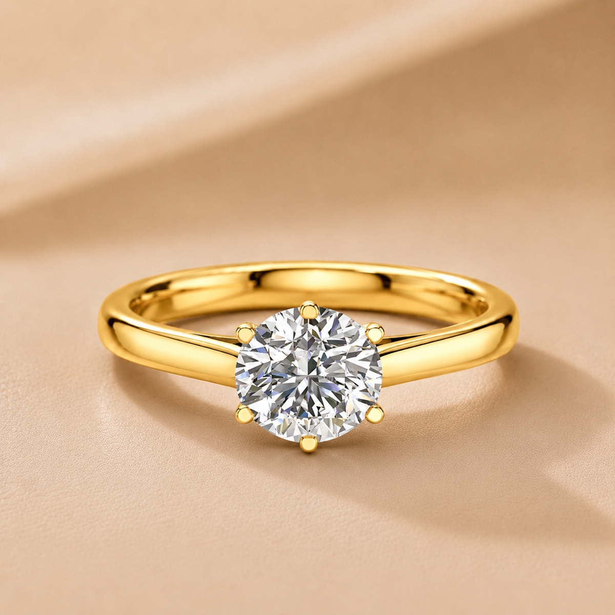 Classic Six-Prong Solitaire Ring