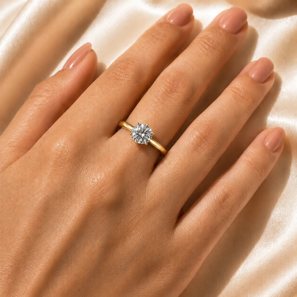 Classic Six-Prong Solitaire Ring