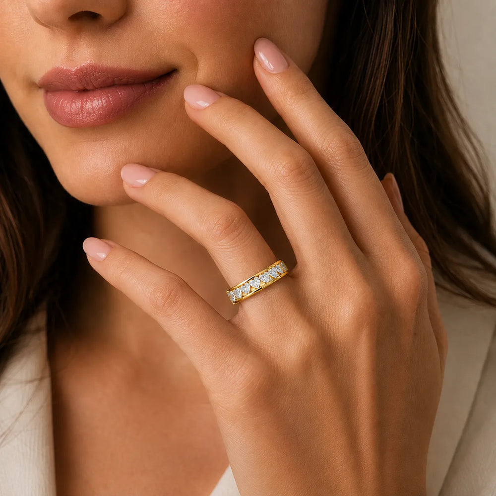 Classic Baguette Symphony Ring